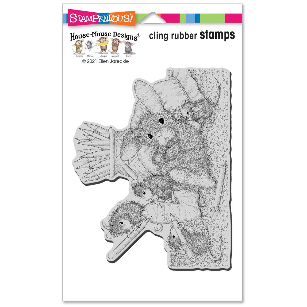 Stampendous [House Mouse] - Catching Popcorn