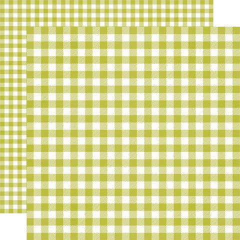 Simple Stories 12x12 [Collection ] - Summer Lovin' - Green Gingham