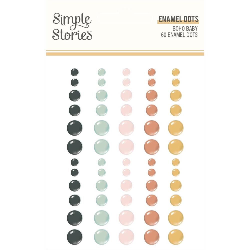 Simple Stories Enamel Dots - [Collection] - Boho Baby
