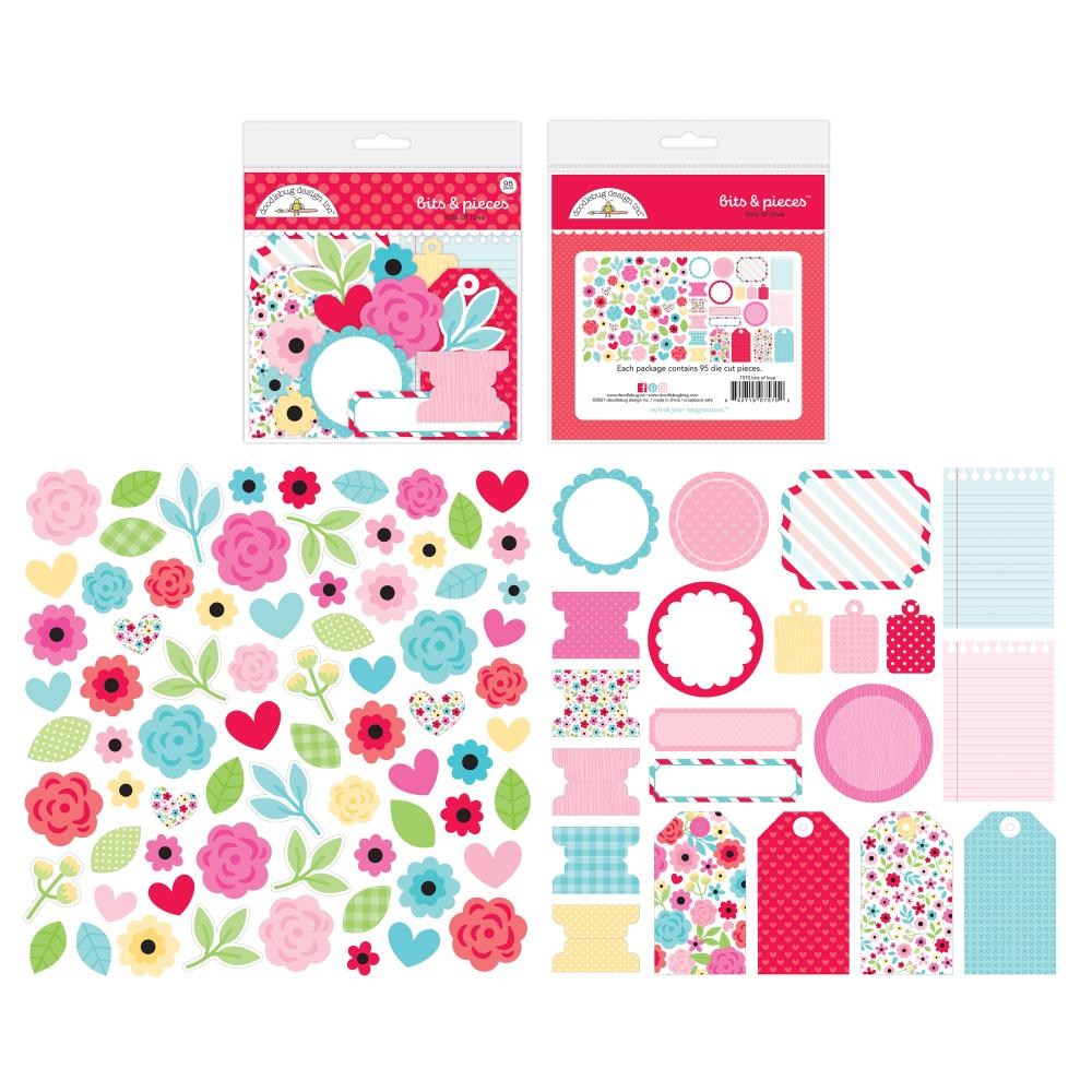 Doodlebug Design Die Cuts [Collections] - Bits & Pieces - Lots Of Love