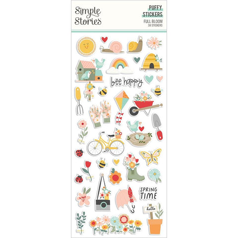 Simple Stories Puffy Stickers [Collection] - Full Bloom
