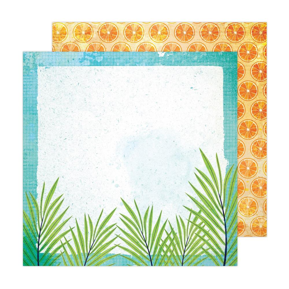 American Crafts [Vicki Boutin] 12x12 Papers - Sweet Rush - Under The Palms