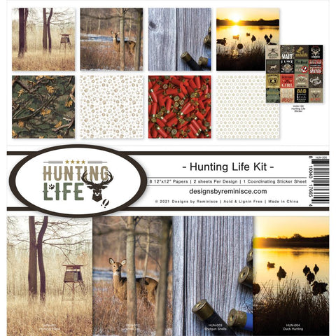 Reminisce 12x12  Paper  [Collection] - Hunting Life Kit