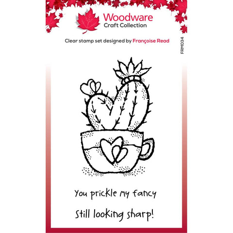 Woodware Stamps - Heart Cactus