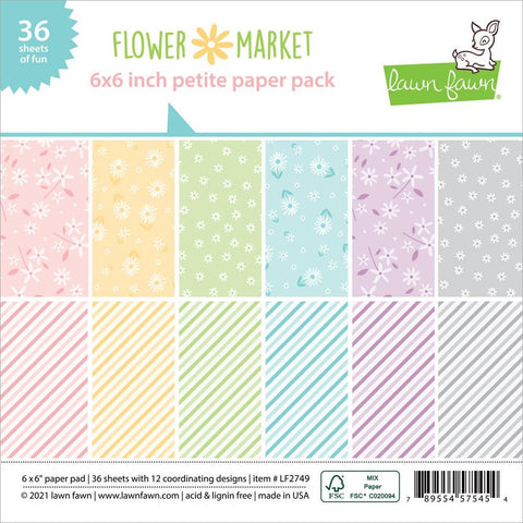 Lawn Fawn 6x6 Paper [Collection] - Flower Market