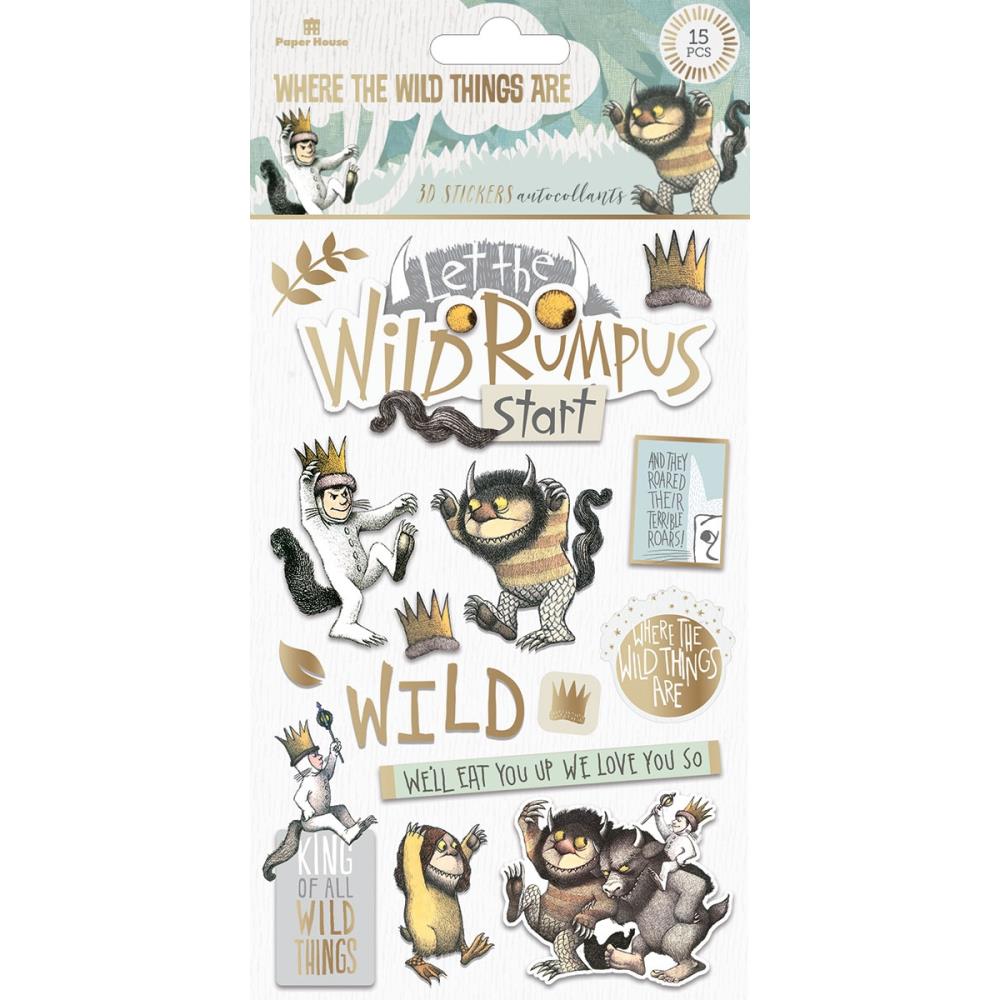 Paper House 3D Stickers - Where The Wild Things Are