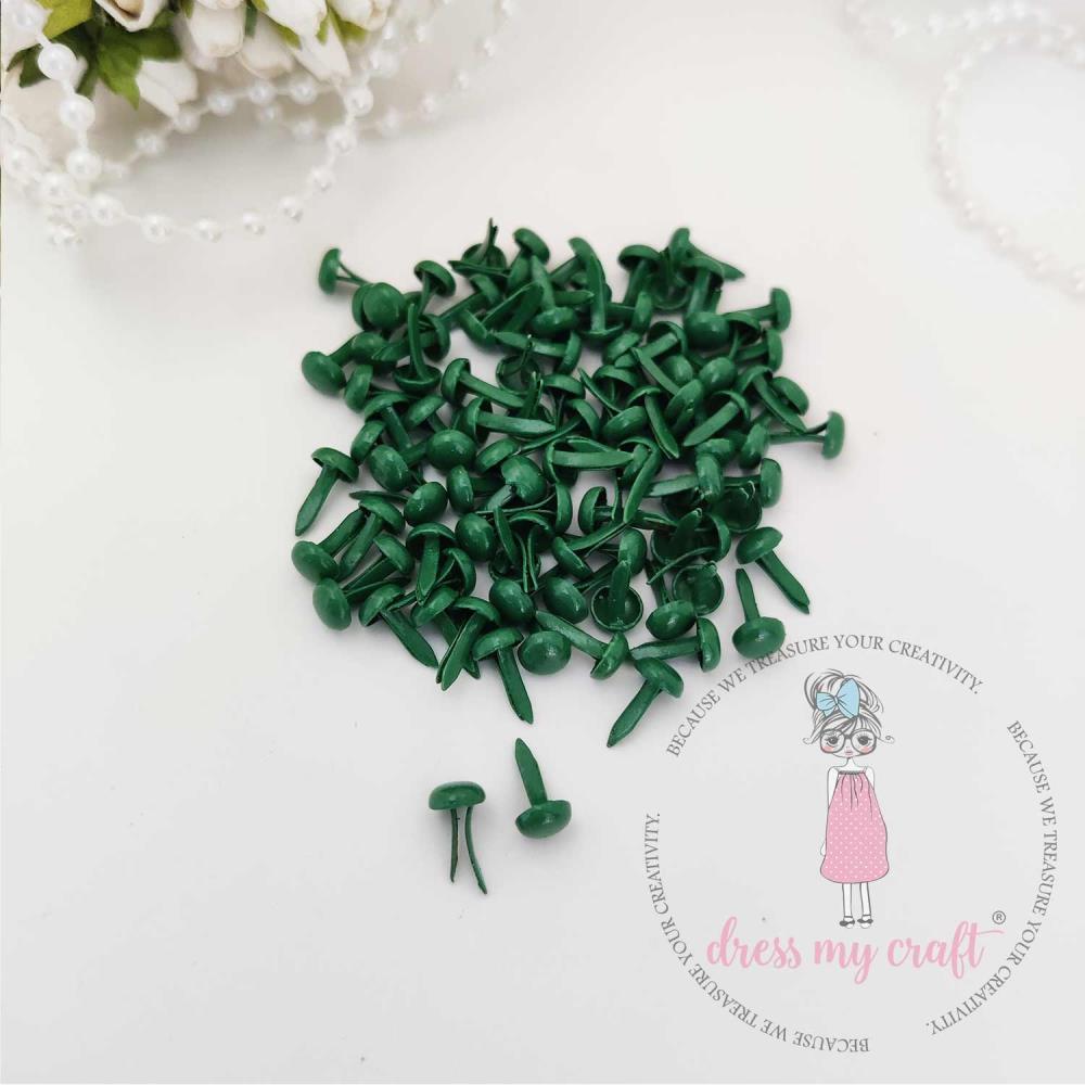 Dress My Craft 10 MM brads - Deep Green