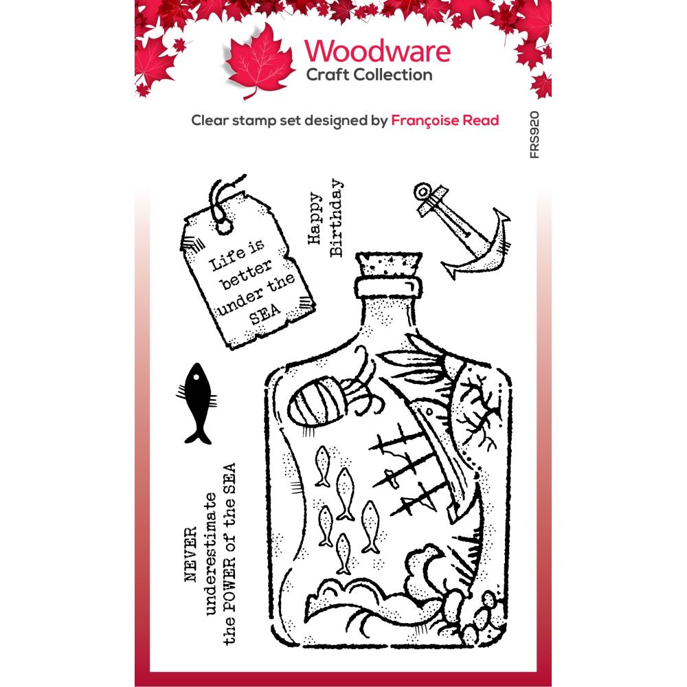 Woodware Stamps - Shipwreck Bottle