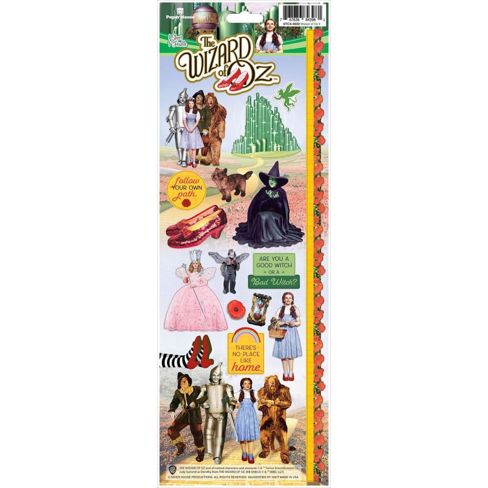 Paper House  Cardstock Stickers - Wizard Of Oz