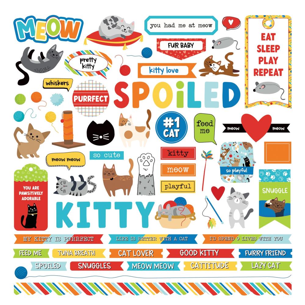 Photoplay 12x12 Stickers [Collection] - Meow