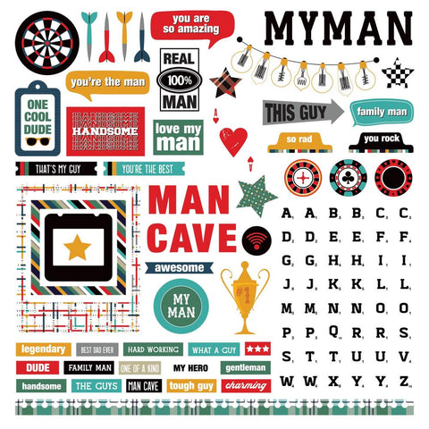 Photoplay 12x12 Stickers [Collection] - You're The Man