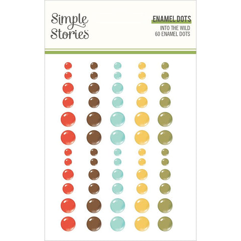 Simple Stories Enamel Dots - [Collection] - Into The Wild