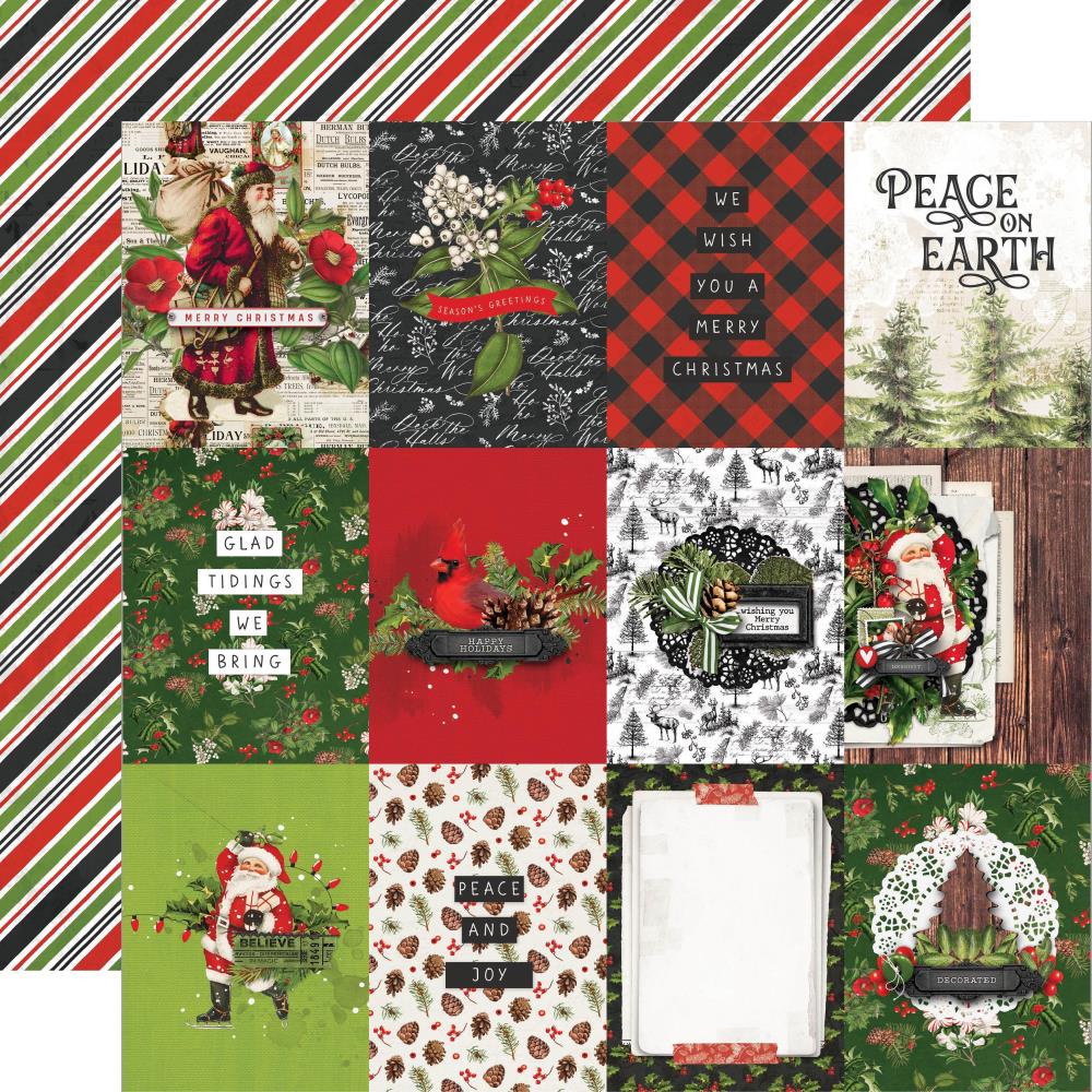 Simple Stories 12x12 [Collection ] - Simple Vintage Christmas Lodge - 3x4 Elements