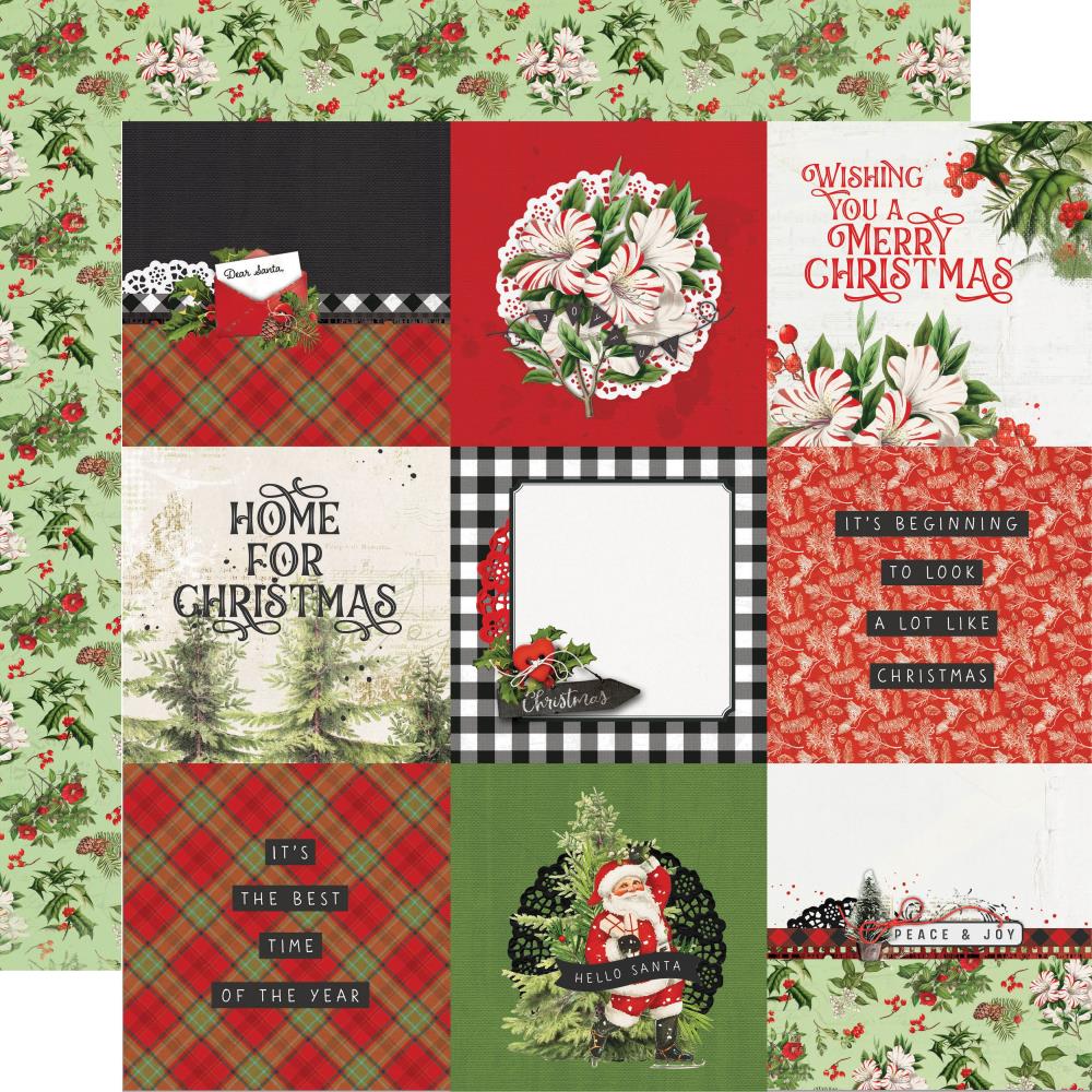 Simple Stories 12x12 [Collection ] - Simple Vintage Christmas Lodge - 4x4 Elements