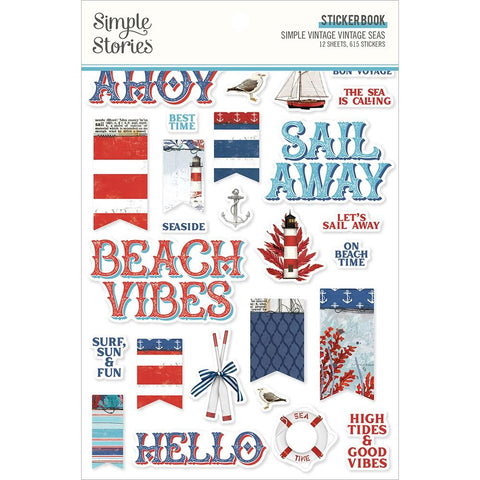 Simple Stories  Sticker Book  [Collection] - Simple Vintage Seas