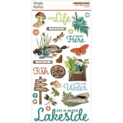 Simple Stories Chipboard - [Collection] - Simple Vintage Lakeside