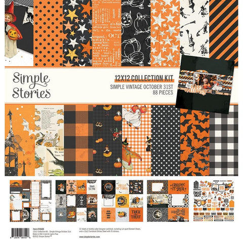 Simple Stories  12x12 Paper [Collection] - Simple Vintage October 31st