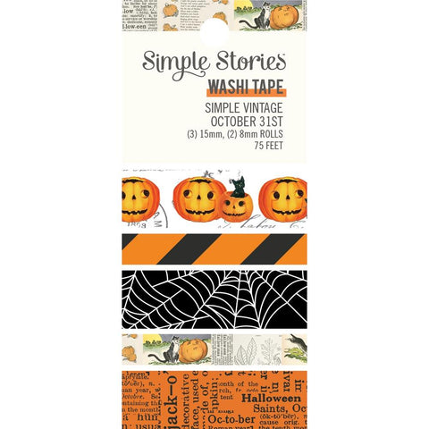 Simple Stories  Washi Tape [Collection] - Simple Vintage October 31st