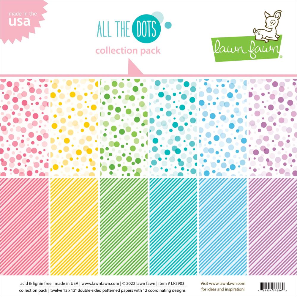 Lawn Fawn 12x12 Paper [Collection] - All The Dots