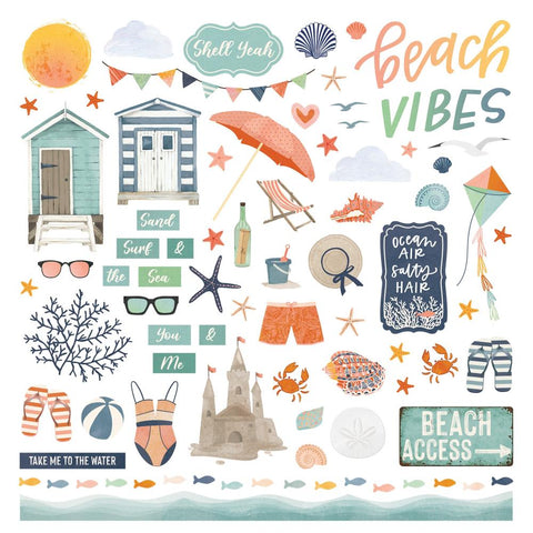 Photo Play 12x12 Stickers [Collection] - Beach Vibes