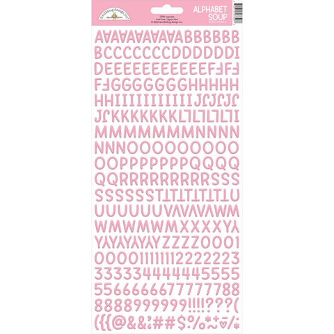 Doodlebug Design  Alphabet Soup Puffy Stickers 6" x 13" - Cupcake