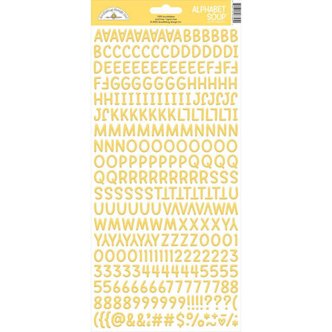 Doodlebug Design  Alphabet Soup Puffy Stickers 6" x 13" - Bubblebee