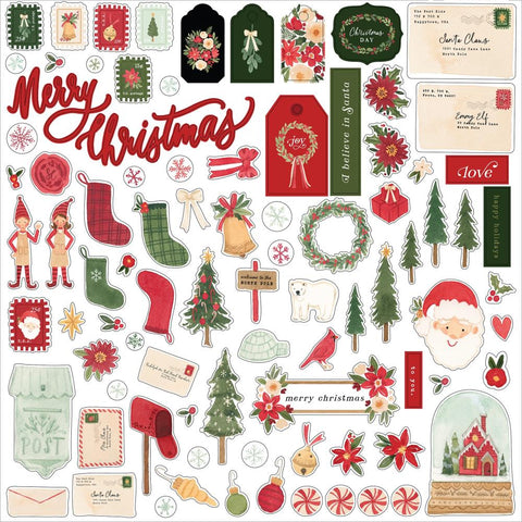 Carta Bella 12x12  Stickers  [Collection] - Letters To Santa