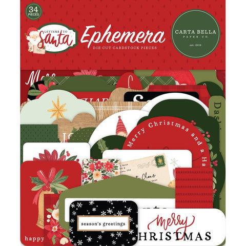 Carta Bella Ephemera   [Collection] - Letters To Santa