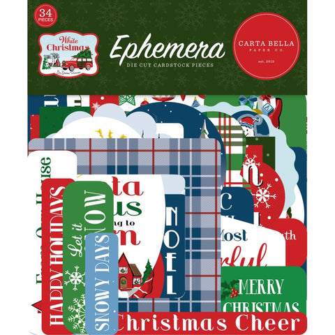 Carta Bella Ephemera   [Collection] - White Christmas