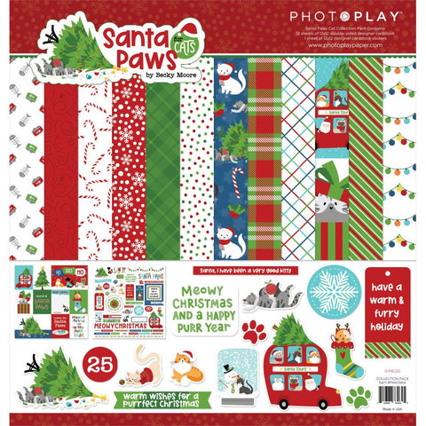 Photo Play 12x12  [Collection] - Santa Paws  - Cat