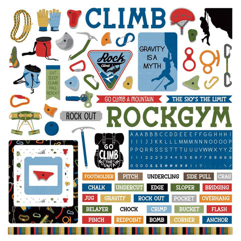 Colorplay 12x12 Stickers [Collection] - Rock Climbing