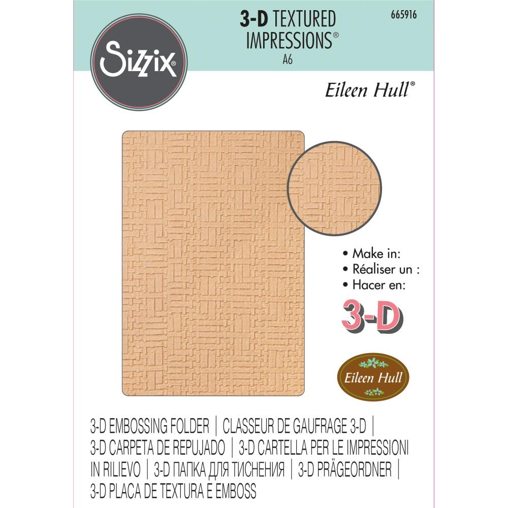 Sizzix 3-D Textured Impressions [Katelyn Lizardi] - Woven Leather