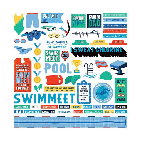 Photo Play 12x12 Stickers [Collection] - MVP swimming