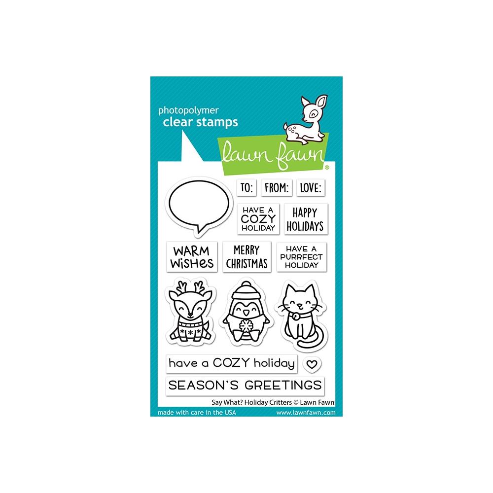 Lawn Fawn Clear Stamps [Stamp 7 Die Part] - Say What? Pets