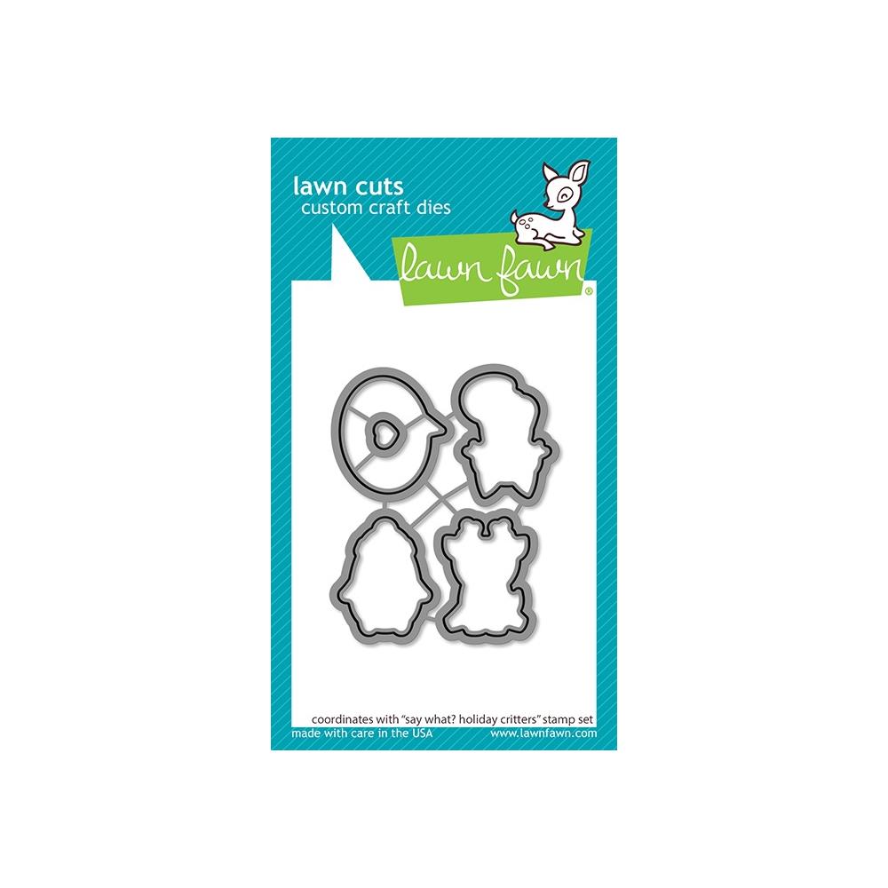 Lawn Fawn Die  [Stamp & Die - PART] - Say What? Holiday Critters
