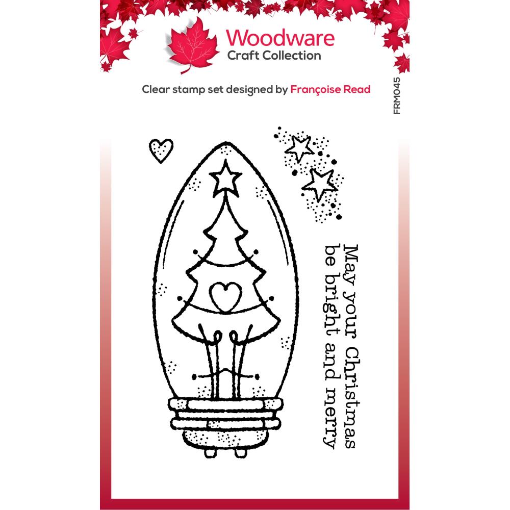Woodware Stamps - Tree Light bulb