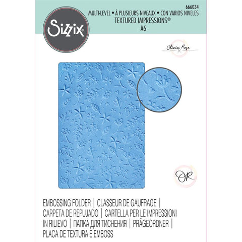 Sizzix Multi-level Textured Impressions  - Drifting leaves