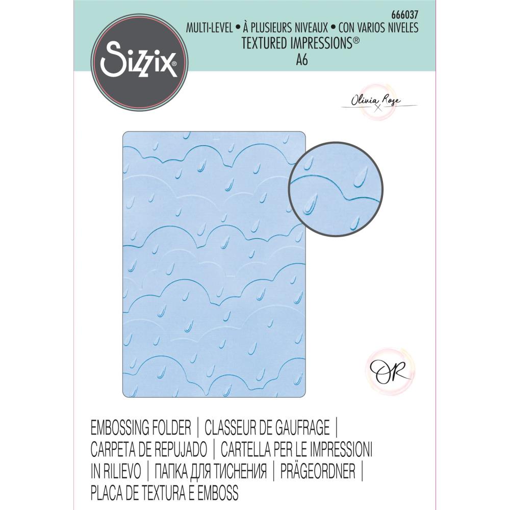 Sizzix Multi-level Textured Impressions  - Rain Clouds