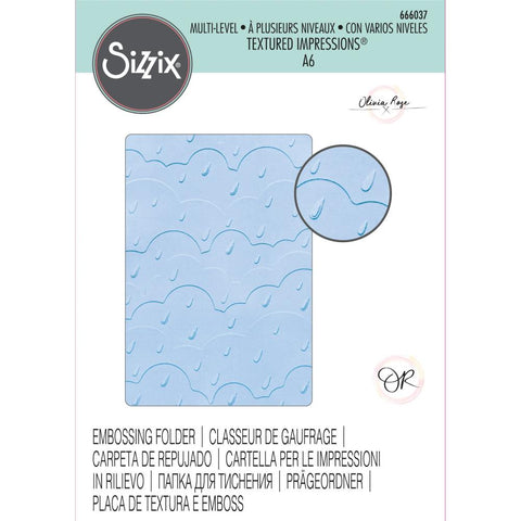 Sizzix Multi-level Textured Impressions  - Rain Clouds
