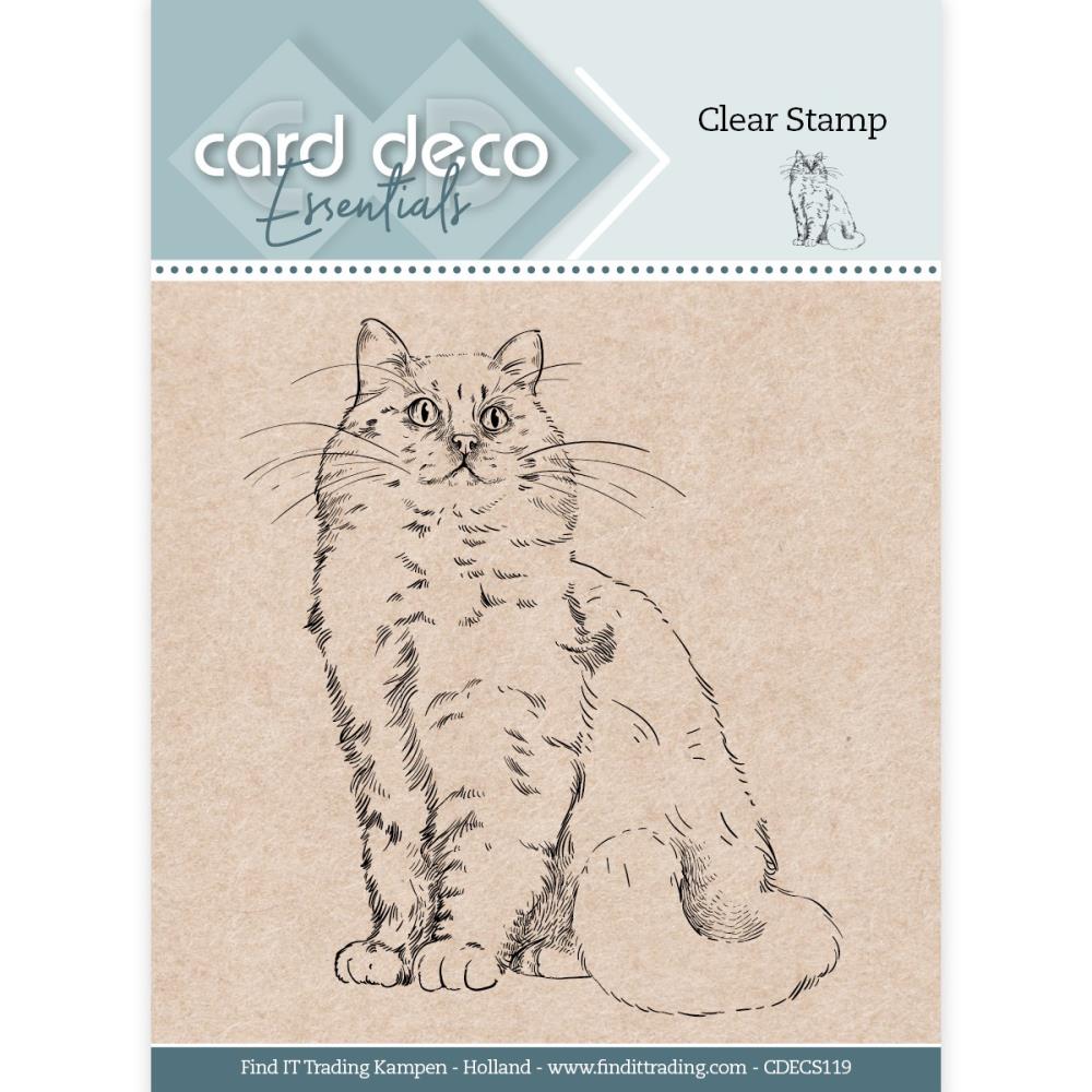 Find It Card Deco Essentials Stamps - Cat