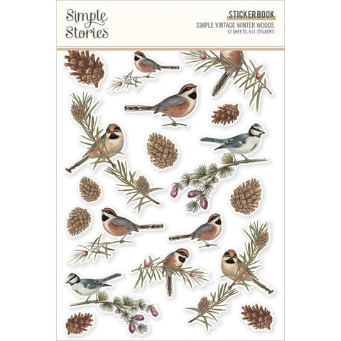 Simple Stories  Sticker Book  [Collection] - Simple Vintage Winter Woods