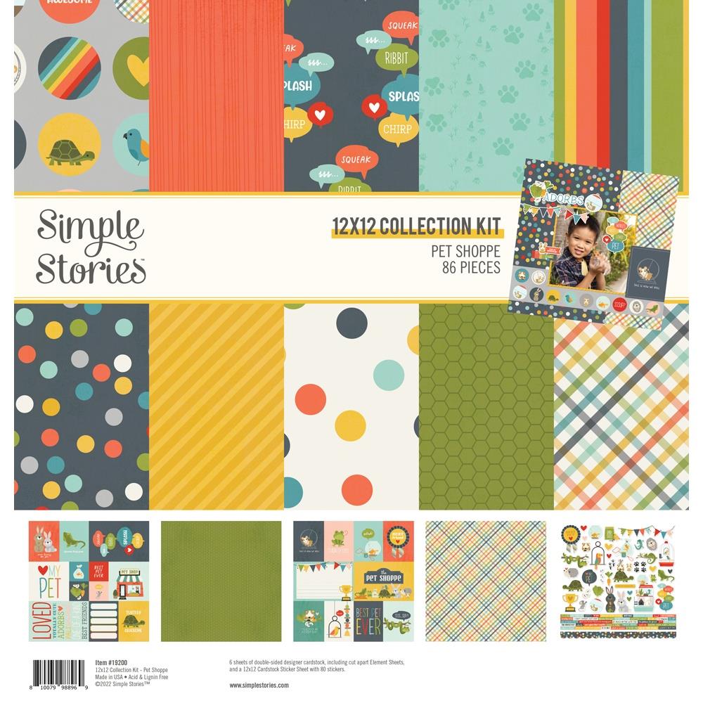 Simple Stories  12x12 Paper [Collection] - Pet Shoppe