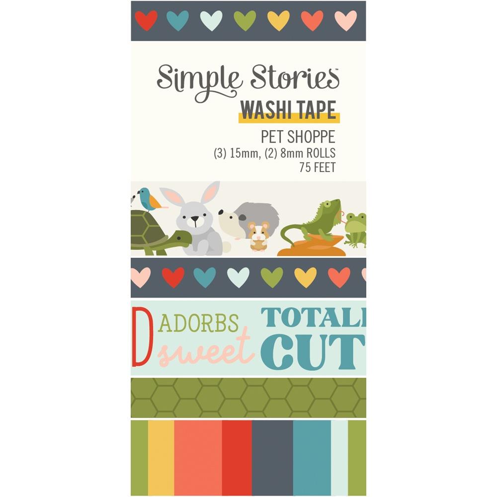 Simple Stories  Washi Tape [Collection] - Pet Shoppe