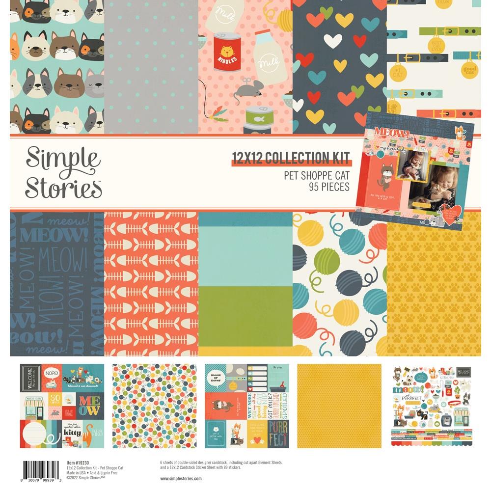 Simple Stories  12x12 Paper [Collection] - Pet Shoppe Cat