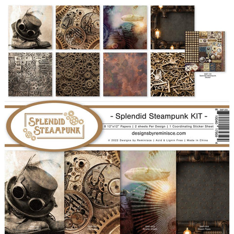 Reminisce 12x12  Paper  [Collection] - Splendid Steampunk