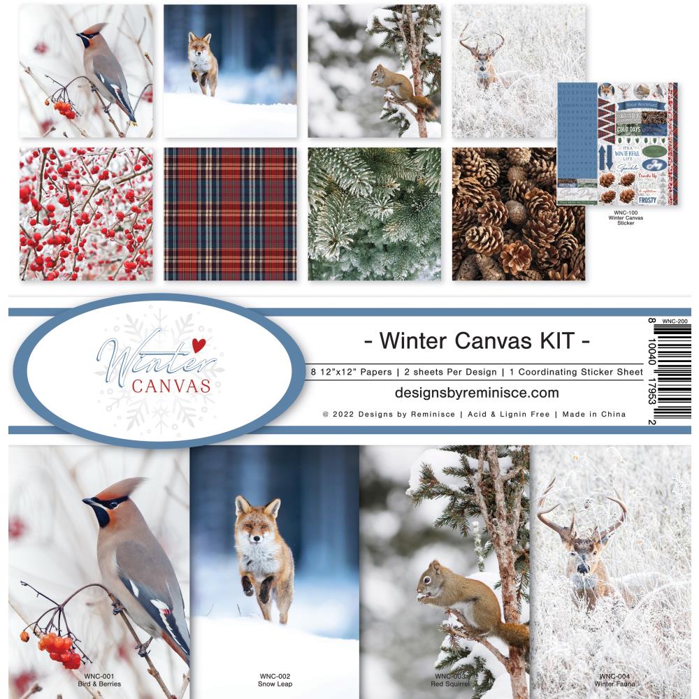 Reminisce 12x12  Paper  [Collection] - Winter Canvas kit