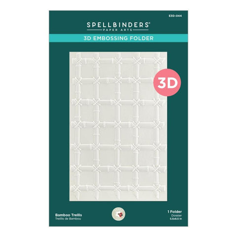 Spellbinders 3D Embossing Folder - Bamboo Trellis