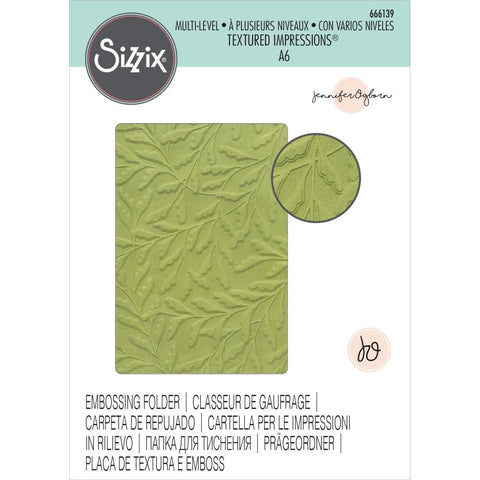 Sizzix Multi-level Textured Impressions  - Delicate Leaves