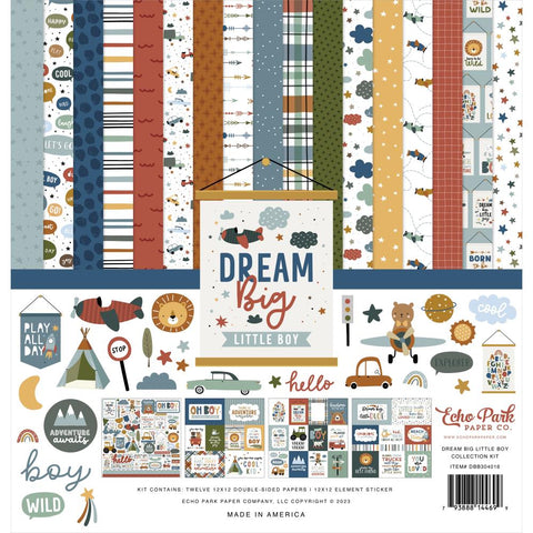 Echo Park 12x12 Paper  [Collection] - Dream Big Little Boy