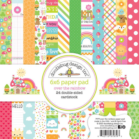 Doodlebug Design 6x6 Paper Pad - [Collection] - Over The Rainbow